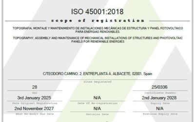 Extrusol obtiene las certificaciones ISO 9001, ISO 14001 e ISO 45001